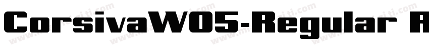 CorsivaW05-Regular Regular字体转换